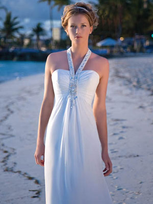 Beach Themed Bridal Gown