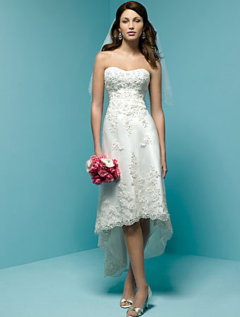More pictures of informal short wedding gown