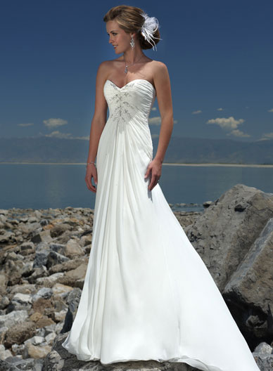  Beach  Themed  Bridal  Gown thebridalgown